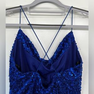 Blue Sequin Dress